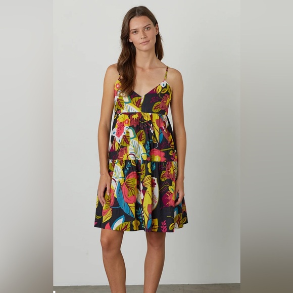 VELVET TROPICANA VOILE SLEEVELESS DRESS JANELLE XL - Picture 1 of 4